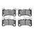 Dynamite Friction 1551-1350-00 Disc Brake Pad Set - Rear