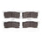 Dynamite Friction 1551-1355-00 Disc Brake Pad Set - Front