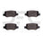 Dynamite Friction 1551-1358-00 Disc Brake Pad Set - Rear