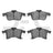 Dynamite Friction 1551-1361-00 Disc Brake Pad Set - Front
