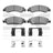 Dynamite Friction 1551-1363-01 Disc Brake Pad Set - Front