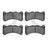 Dynamite Friction 1551-1365-00 Disc Brake Pad Set - Front