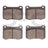 Dynamite Friction 1551-1366-00 Disc Brake Pad Set - Rear