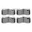 Dynamite Friction 1551-1371-00 Disc Brake Pad Set - Front