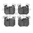 Dynamite Friction 1551-1372-00 Disc Brake Pad Set - Rear