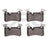 Dynamite Friction 1551-1373-00 Disc Brake Pad Set - Rear