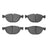 Dynamite Friction 1551-1381-00 Disc Brake Pad Set - Front