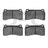 Dynamite Friction 1551-1383-00 Disc Brake Pad Set - Rear