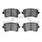 Dynamite Friction 1551-1386-00 Disc Brake Pad Set - Rear
