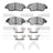 Dynamite Friction 1551-1394-01 Disc Brake Pad Set - Front