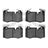 Dynamite Friction 1551-1403-00 Disc Brake Pad Set - Front