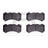 Dynamite Friction 1551-1405-00 Disc Brake Pad Set - Front