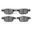 Dynamite Friction 1551-1412-00 Disc Brake Pad Set - Front