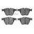 Dynamite Friction 1551-1443-00 Disc Brake Pad Set - Front