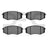 Dynamite Friction 1551-1447-00 Disc Brake Pad Set - Front