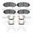 Dynamite Friction 1551-1521-01 Disc Brake Pad Set - Front