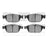 Dynamite Friction 1551-1546-00 Disc Brake Pad Set - Front