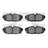Dynamite Friction 1551-1562-00 Disc Brake Pad Set - Rear