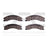 Dynamite Friction 1551-1565-10 Disc Brake Pad Set - Rear