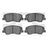 Dynamite Friction 1551-1593-00 Disc Brake Pad Set - Front