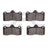 Dynamite Friction 1551-1599-00 Disc Brake Pad Set - Rear