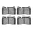 Dynamite Friction 1551-1600-00 Disc Brake Pad Set - Front