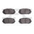 Dynamite Friction 1551-1628-00 Disc Brake Pad Set - Front