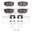 Dynamite Friction 1551-1632-01 Disc Brake Pad Set - Rear