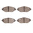 Dynamite Friction 1551-1633-00 Disc Brake Pad Set - Front