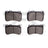 Dynamite Friction 1551-1634-00 Disc Brake Pad Set - Front