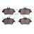 Dynamite Friction 1551-1646-00 Disc Brake Pad Set - Rear