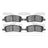 Dynamite Friction 1551-1647-00 Disc Brake Pad Set - Rear