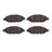 Dynamite Friction 1551-1649-00 Disc Brake Pad Set - Front