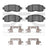 Dynamite Friction 1551-1650-01 Disc Brake Pad Set - Front