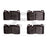 Dynamite Friction 1551-1663-00 Disc Brake Pad Set - Front