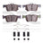 Dynamite Friction 1551-1665-01 Disc Brake Pad Set - Rear