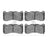 Dynamite Friction 1551-1666-00 Disc Brake Pad Set - Front