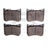 Dynamite Friction 1551-1688-00 Disc Brake Pad Set - Front