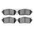 Dynamite Friction 1551-1711-00 Disc Brake Pad Set - Front