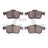 Dynamite Friction 1551-1721-00 Disc Brake Pad Set - Front