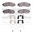 Dynamite Friction 1551-1723-01 Disc Brake Pad Set - Front