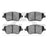 Dynamite Friction 1551-1730-00 Disc Brake Pad Set - Front
