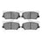 Dynamite Friction 1551-1735-00 Disc Brake Pad Set - Front