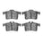 Dynamite Friction 1551-1747-00 Disc Brake Pad Set - Rear