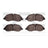 Dynamite Friction 1551-1774-00 Disc Brake Pad Set - Front