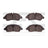 Dynamite Friction 1551-1775-00 Disc Brake Pad Set - Rear