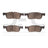 Dynamite Friction 1551-1838-00 Disc Brake Pad Set - Front