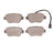 Dynamite Friction 1551-1851-00 Disc Brake Pad Set - Rear