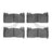 Dynamite Friction 1551-1853-00 Disc Brake Pad Set - Front