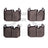 Dynamite Friction 1551-1875-00 Disc Brake Pad Set - Front